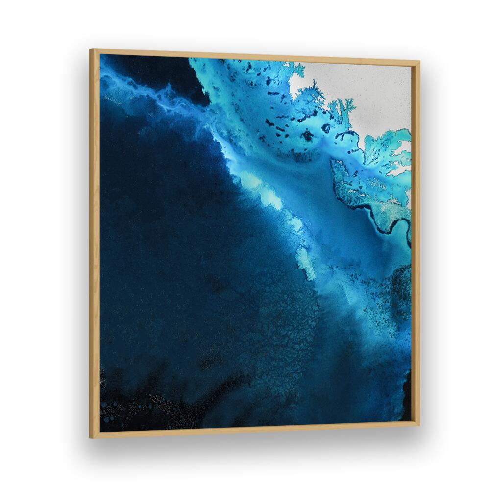 Elegant Maritime Majesty Abstract Paintings in deep blue hues, perfect for transforming your living space.