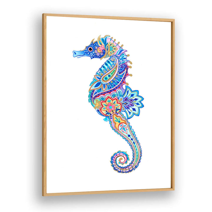 FLORAL SEAHORSE DREAM , BEACH PAINTINGS