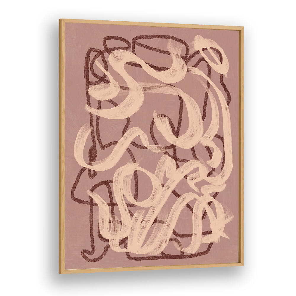 DRY BRUSH ABSTRACT IN NUDE , ABSTRACT PAINTINGS