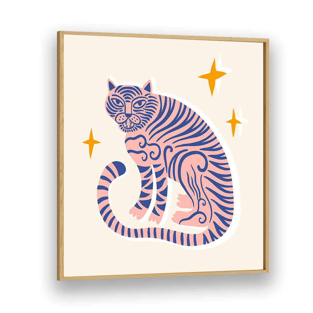 BOHO TIGER , KIDS ROOM PAINTINGS
