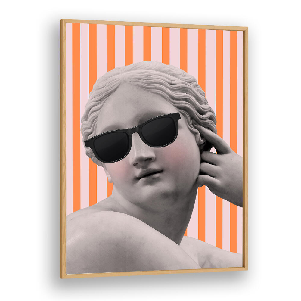 STRIPED GODDESS III , ALTERED ART PRINTS