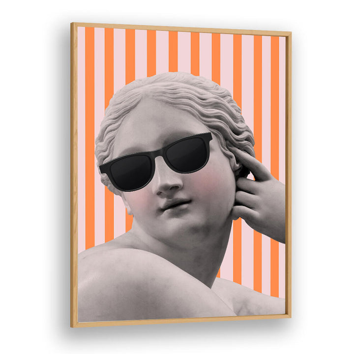 STRIPED GODDESS III , ALTERED ART PRINTS