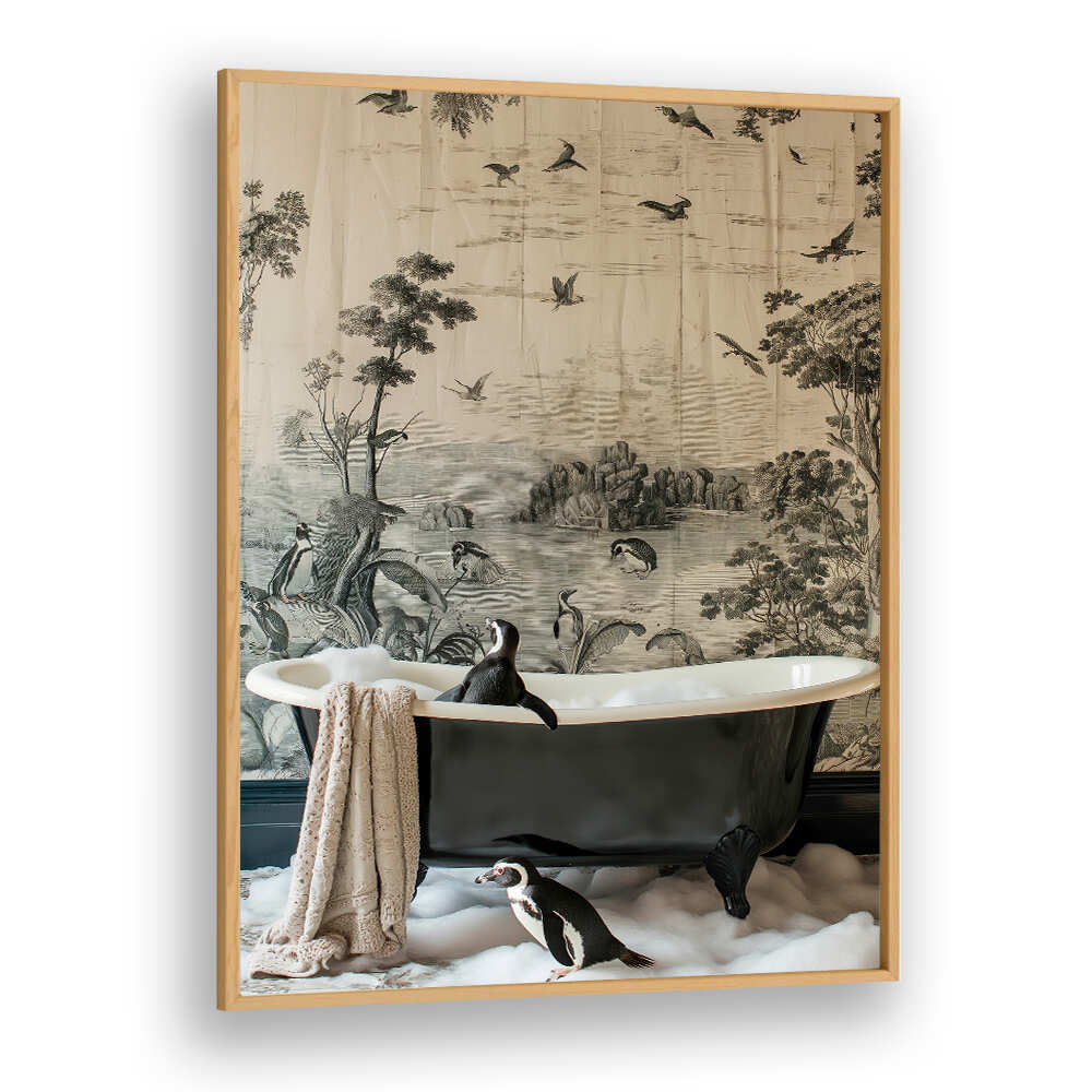 PENGUINS’ DREAMY BATH TIME