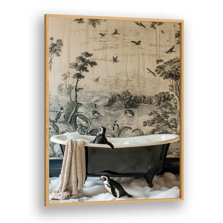 PENGUINS’ DREAMY BATH TIME