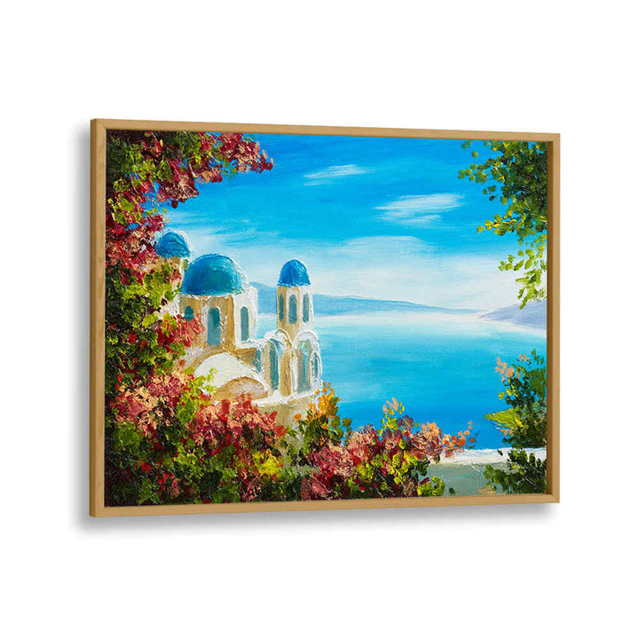 BLUE AND WHITE SANTORINI PALETTE III , VINTAGE EUROPEAN PAINTINGS