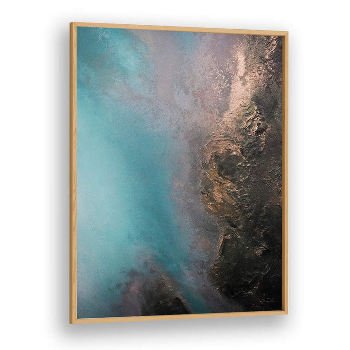 Stunning REFLECTIVE - SUNDOWN, ABSTRACT PAINTINGS feature vibrant hues and fluid forms for tranquil spaces.