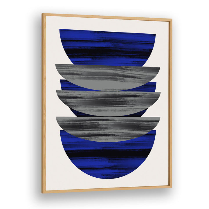 SCANDINAVIAN IN BLUE AND BLACK  , GEOMETRIC ART PRINTS