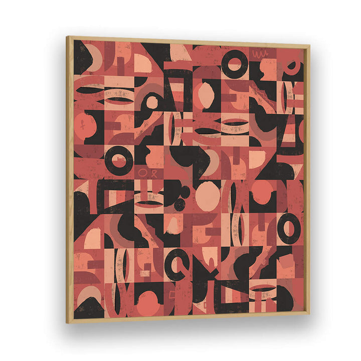 MID CENTURY GRID PATTERN NINE , ABSTRACT PAINTINGS