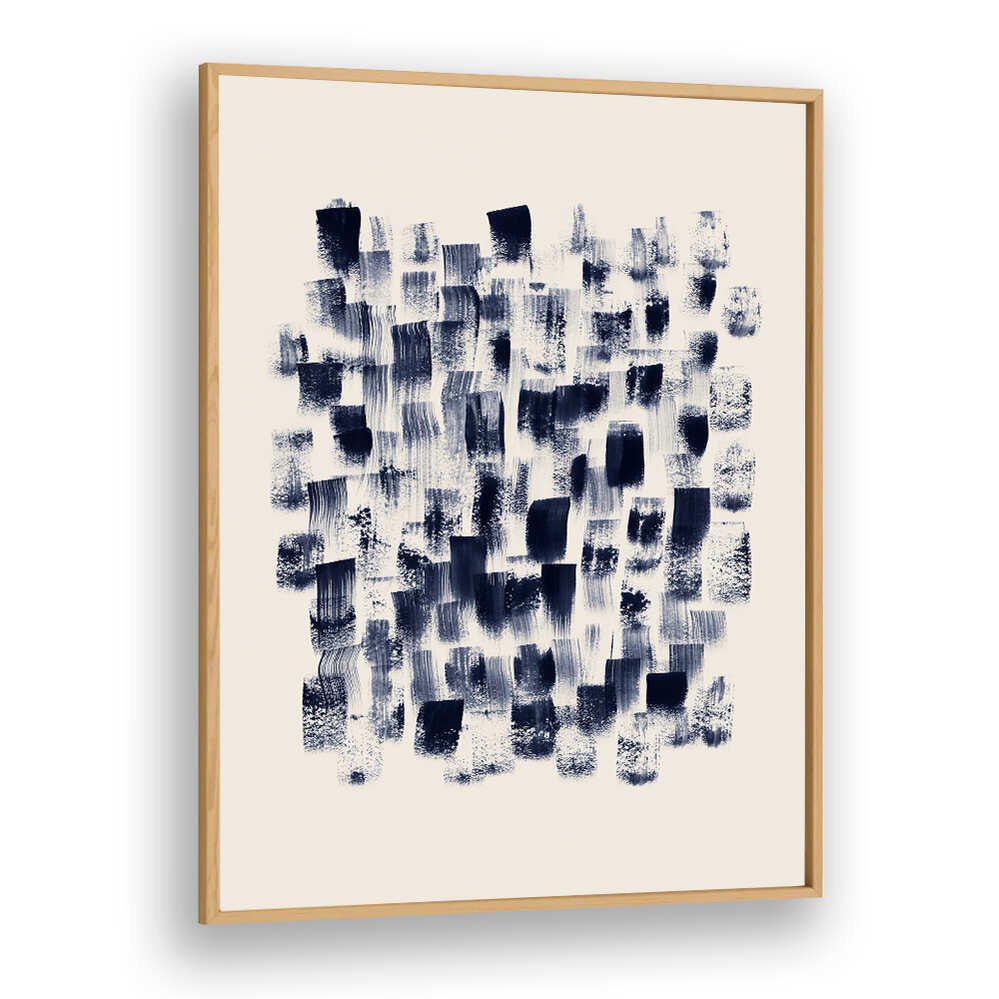 Elegant abstract navy rain on cream painting, perfect for modern decor. Discover ABSTRACT NAVY RAIN ON CREAM, ABSTRACT PAINTINGS.