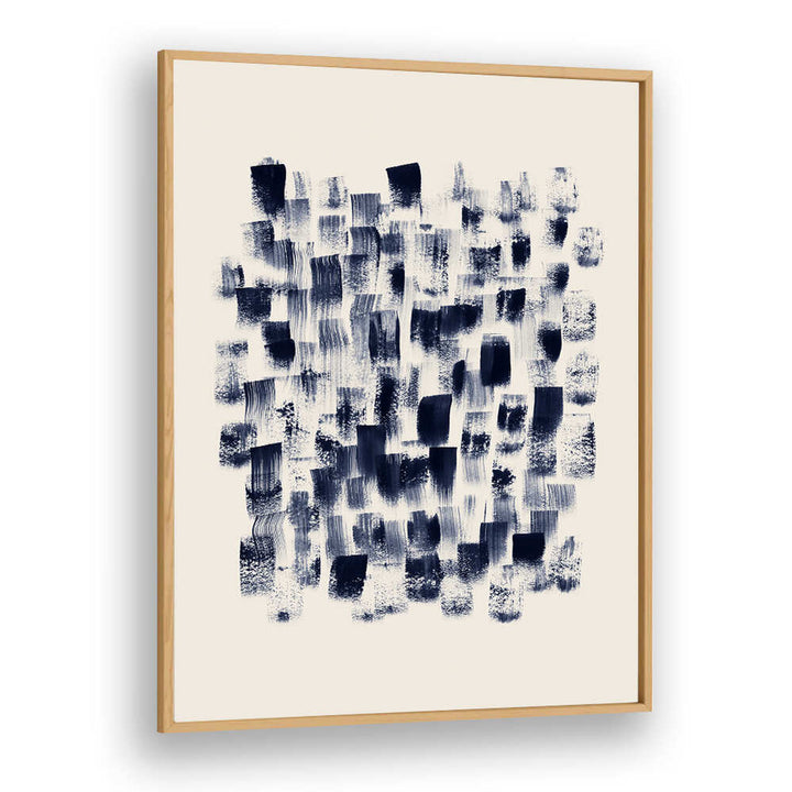 Elegant abstract navy rain on cream painting, perfect for modern decor. Discover ABSTRACT NAVY RAIN ON CREAM, ABSTRACT PAINTINGS.