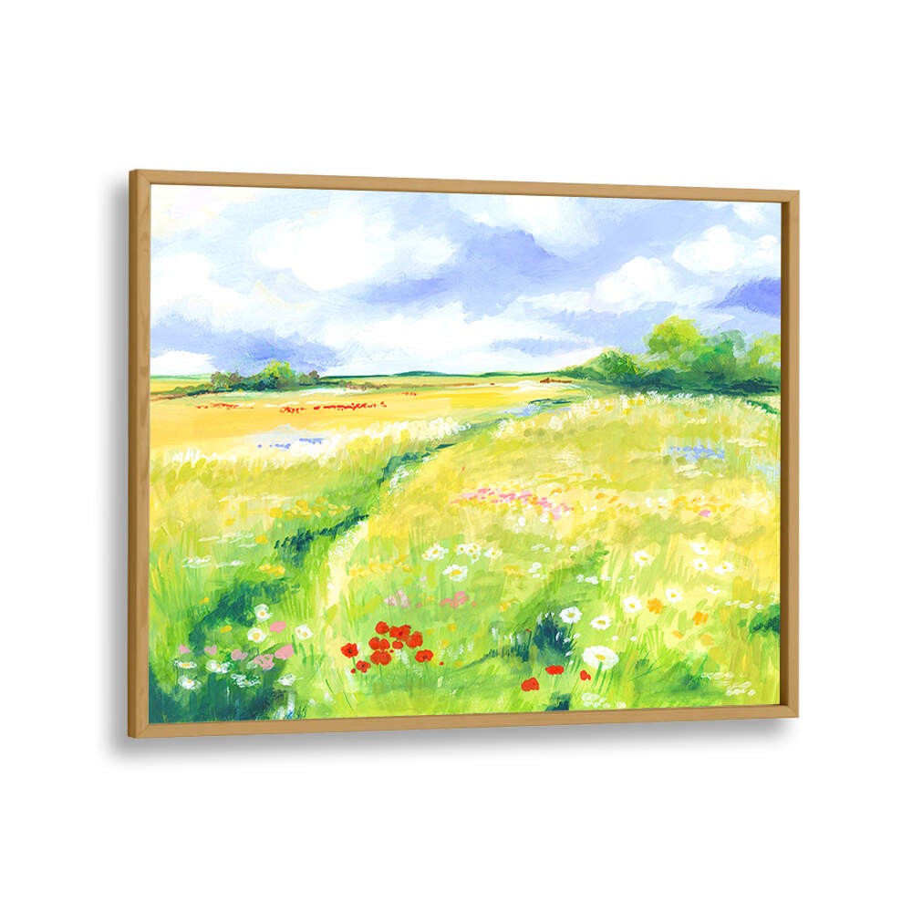 WILDFLOWER MEADOW , LANDSCAPE PAINTINGS
