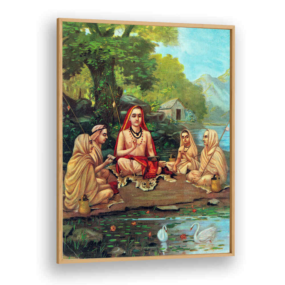 SANKARACHARYA , INDIAN ART PAINTINGS