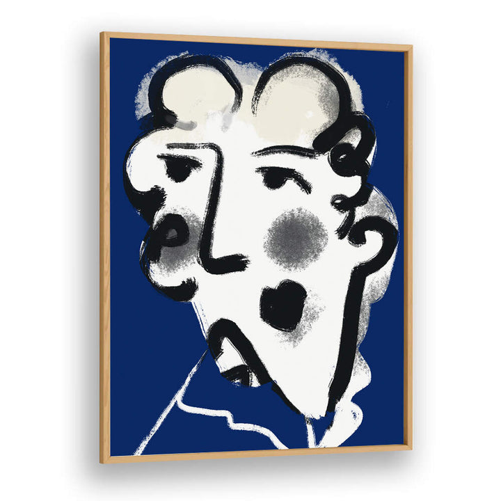 LANDLADY IN BLUE , PORTRAITS & FIGURATIVE ILLUSTRATIONS