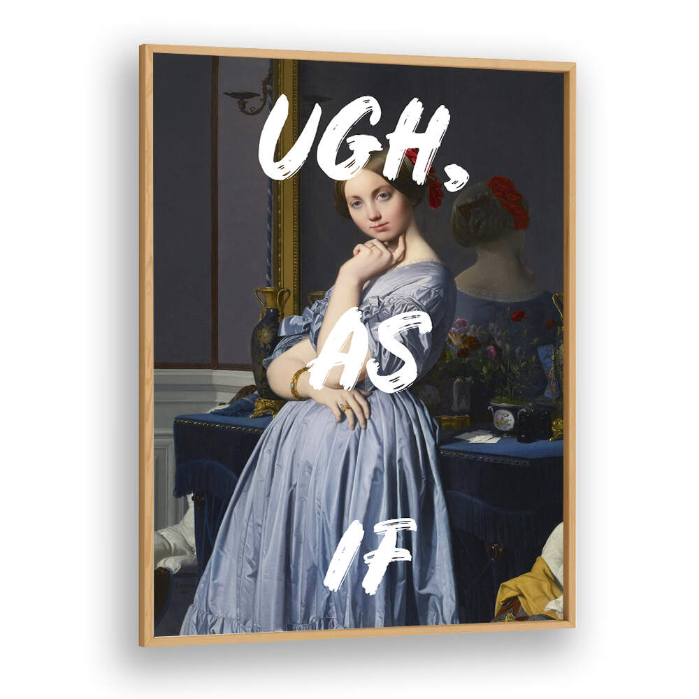 UGH AS IF WHITE , ALTERED ART PRINTS