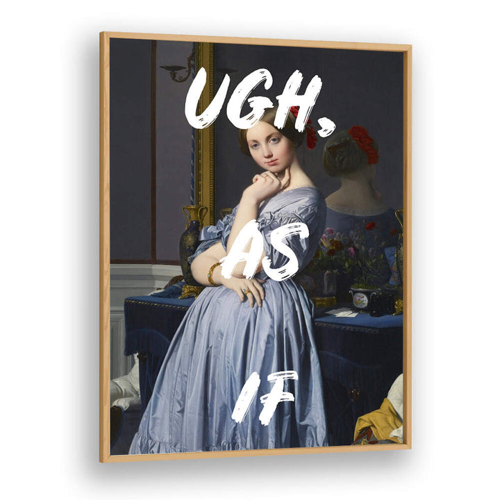 UGH AS IF WHITE , ALTERED ART PRINTS
