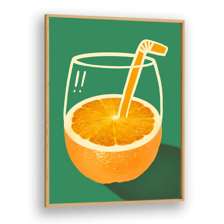 VIBRANT ORANGE CLEVERLY ILLUSTRATED , BAR & CAFE ART