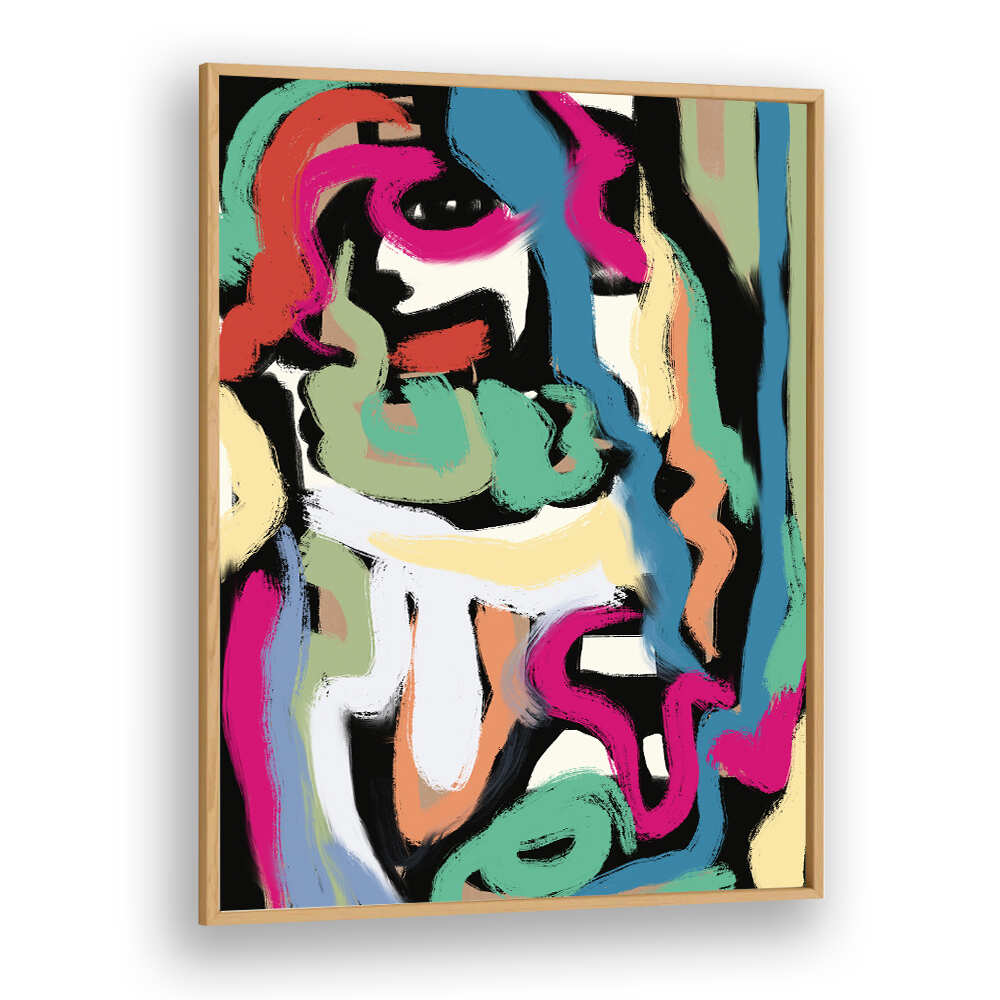 BOLD COLORFUL BRUSHSTROKES , ABSTRACT PAINTINGS