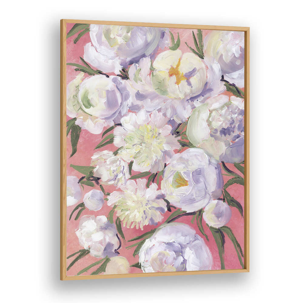 KINSLY PAINTERLY BOUQUET , FLORAL FLOWER PAINTINGS