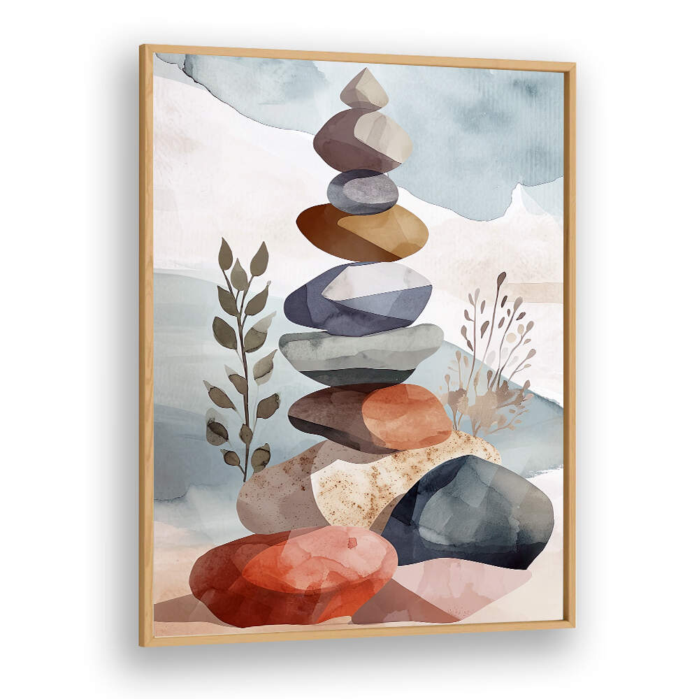 MINIMAL CALMS III , FLORAL, FLOWERS - PAINTINGS & ARTWORKS