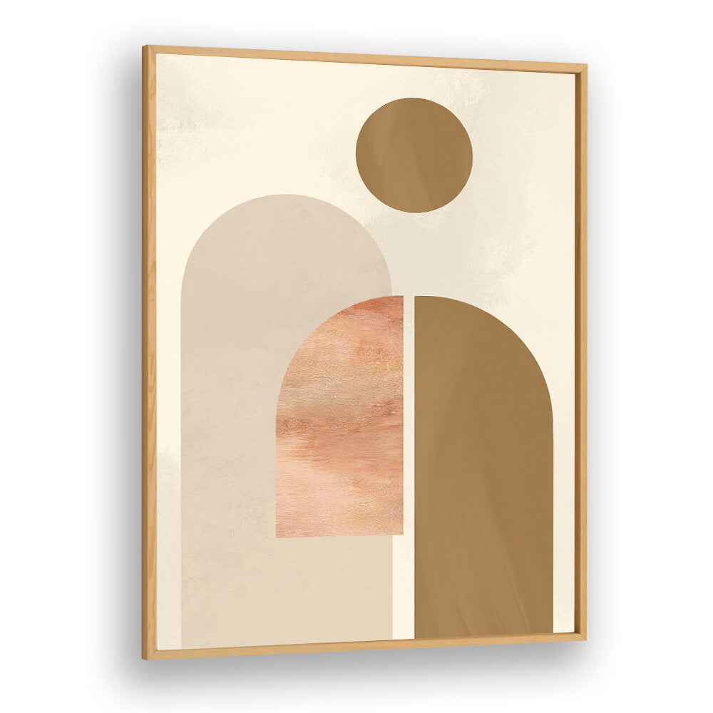BROWN CIRCLE ABSTRACTS , GEOMETRIC ART PRINTS