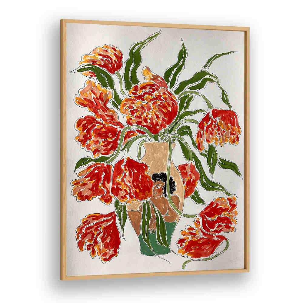 THE AFTERMATH , FLORAL FLOWER PAINTINGS