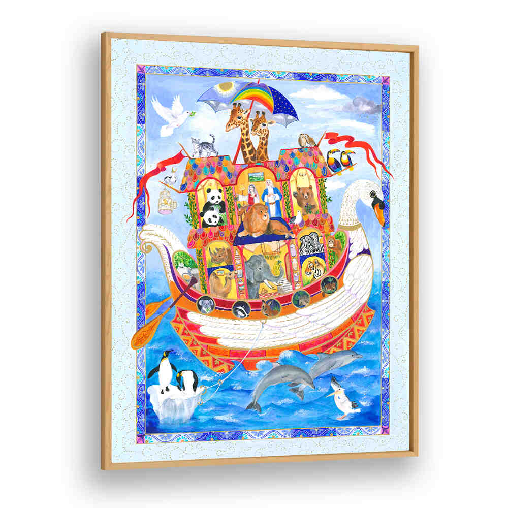 COLORFUL ARK VOYAGE , KIDS ROOM PAINTINGS