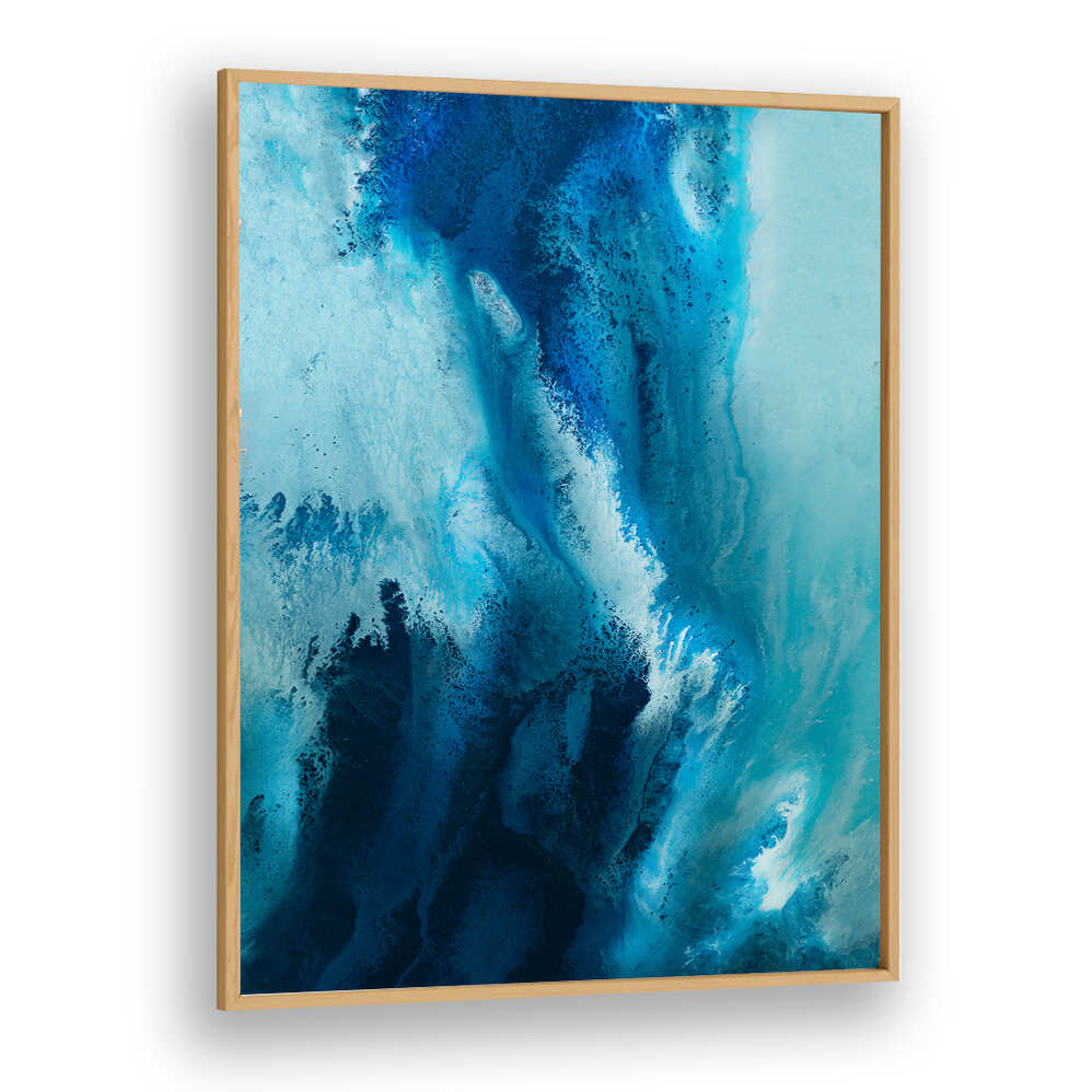 Vibrant blue hues in HAMPTONS, ABSTRACT PAINTINGS add sophistication and creativity to your living space.