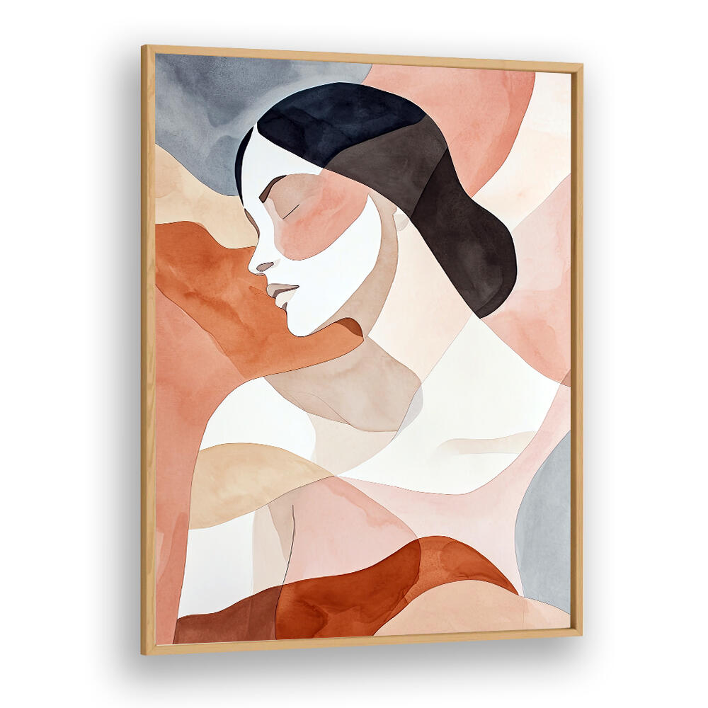 WOMAN WATERCOLOR DIGITAL PAINTING I , PORTRAITS & FIGURATIVE ILLUSTRATIONS