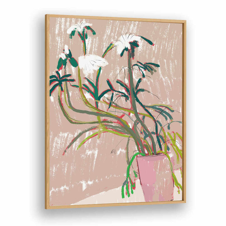 FLORAL  IN A PINK VASE , FLORAL FLOWER PAINTINGS