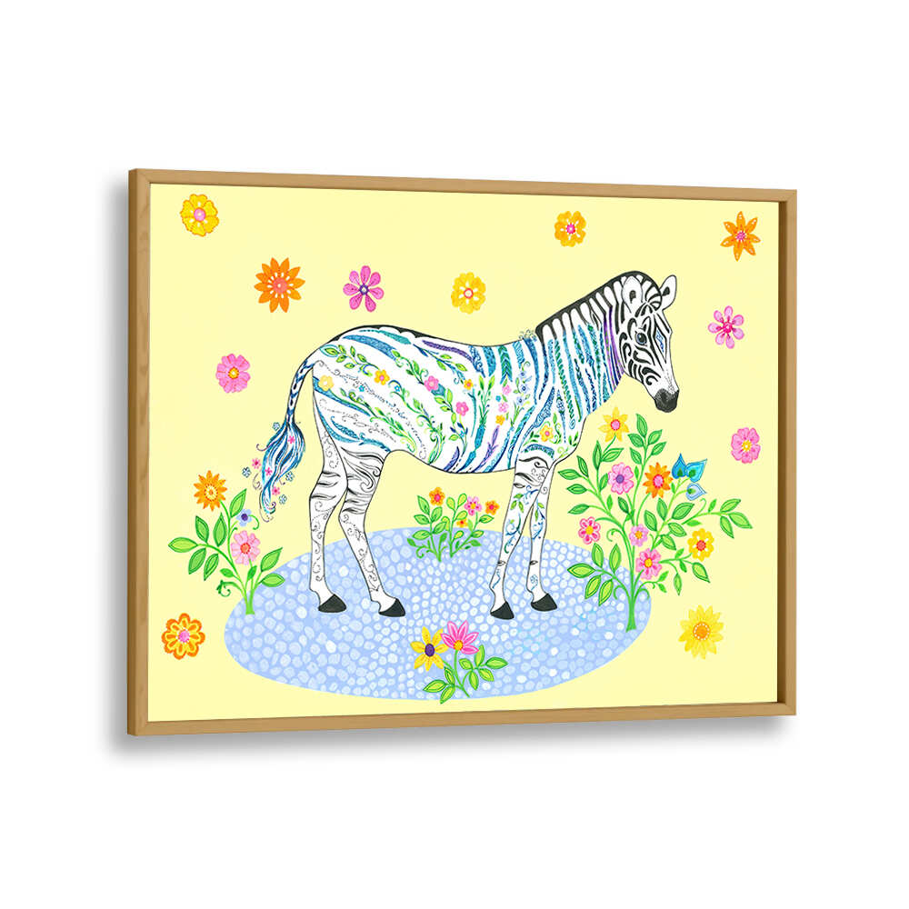 ZEBRA YELLOW , KIDS ROOM PAINTINGS