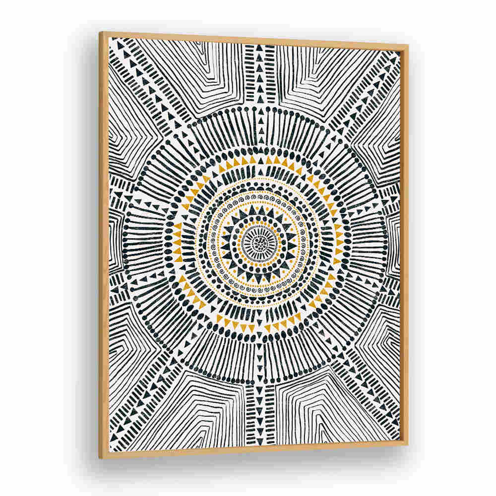 TRIBAL SUN II , PATTERN ART PRINTS