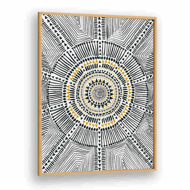 TRIBAL SUN II , PATTERN ART PRINTS