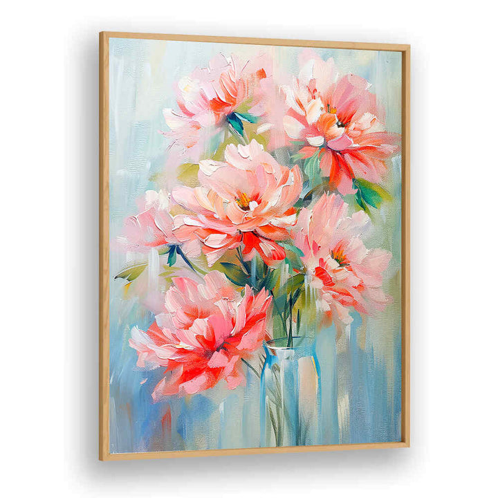 EVERGREEN GREEN PAINTERLY FLORALS V ,FLORAL FLOWER PAINTINGS