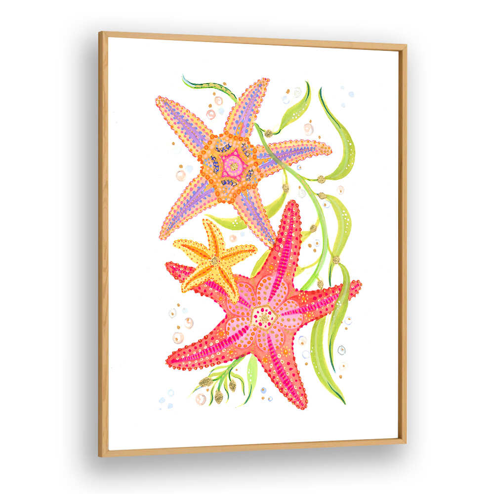 THREE STARFISH , BEACH PAINTINGS