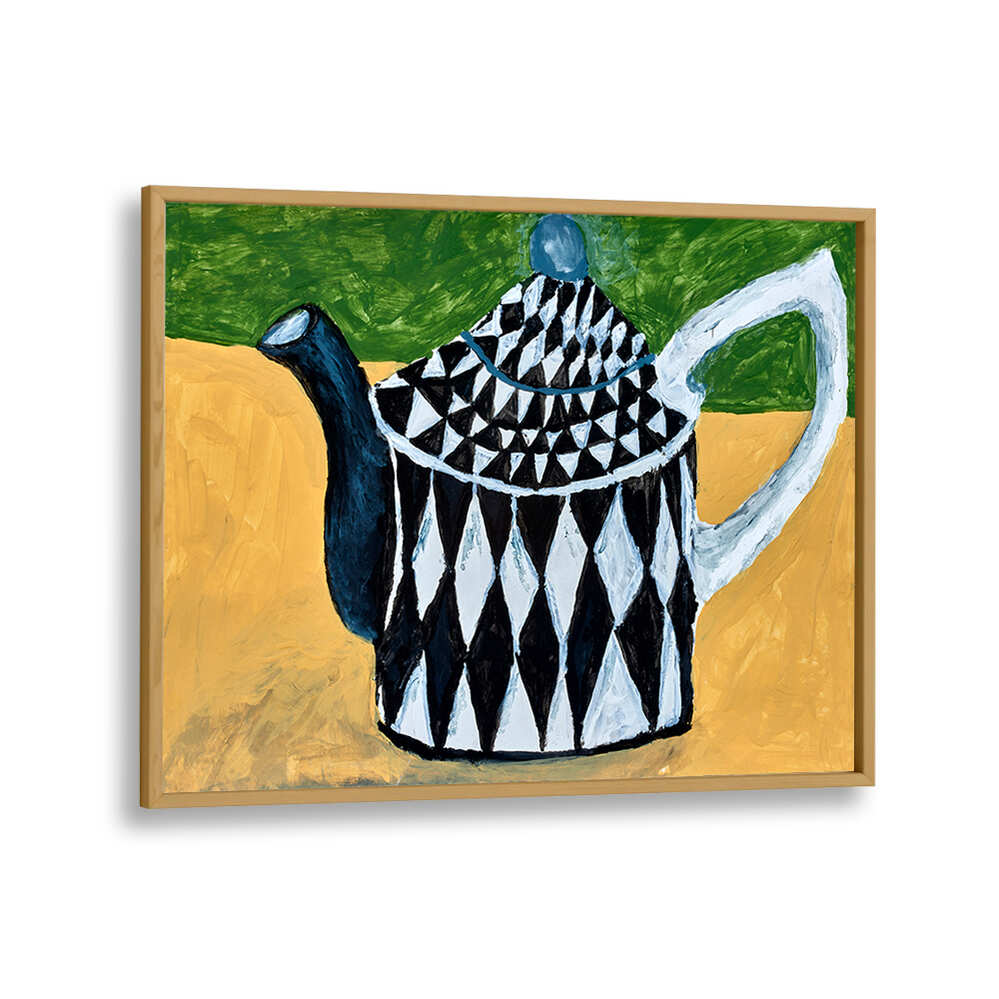 Stylish teapot artwork featured in TEAPOT, KITCHEN POSTERS, perfect for enhancing your culinary space.