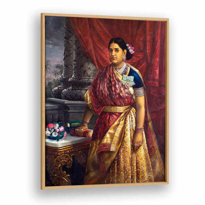 RANI BHARANI THIRUNAL LAKSHMI BAYI OF TRAVANCORE  , INDIAN ART PAINTINGS