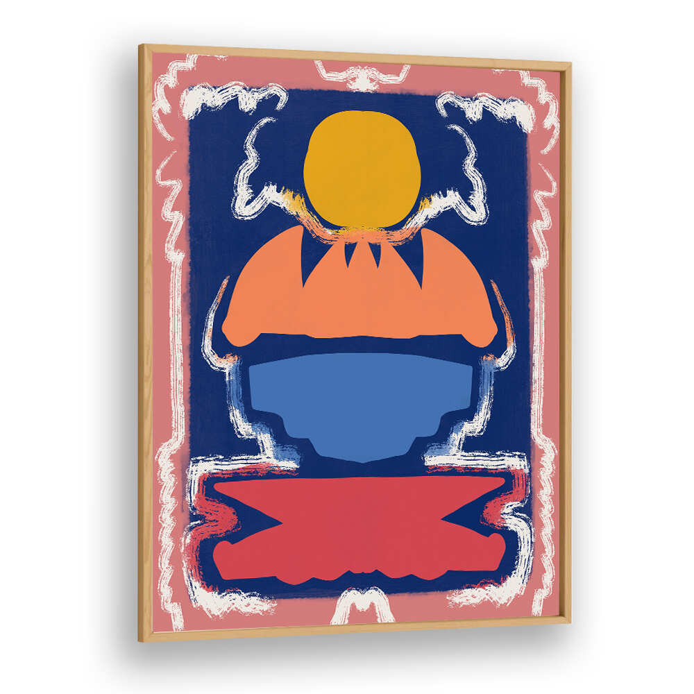 BOLD GEOMETRIC SHAPES AND VIVID COLORS , ABSTRACT PAINTINGS