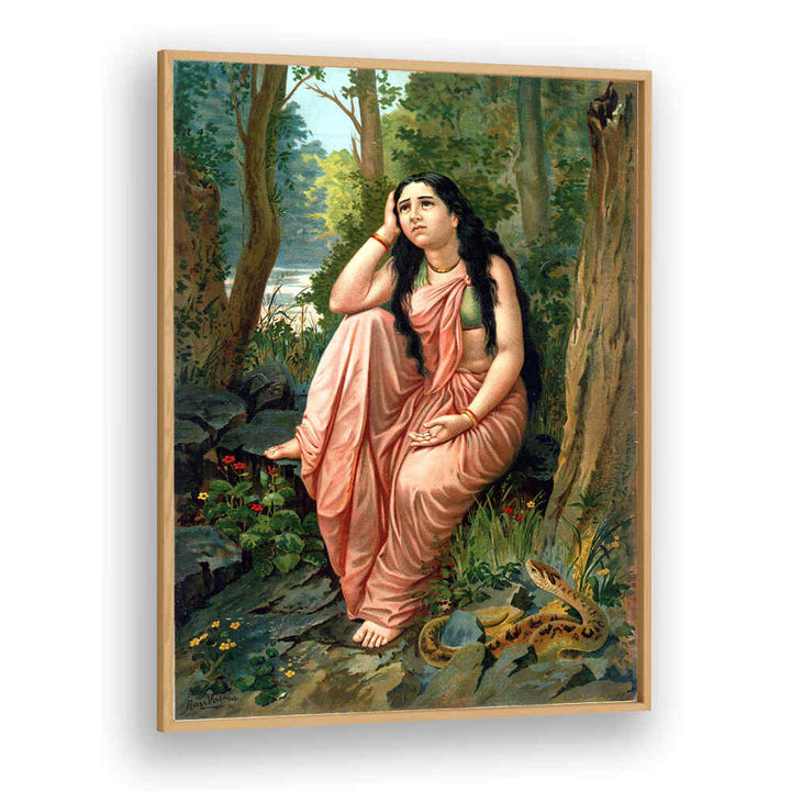 DAMAYANTI VANAVASA , INDIAN ART PAINTINGS