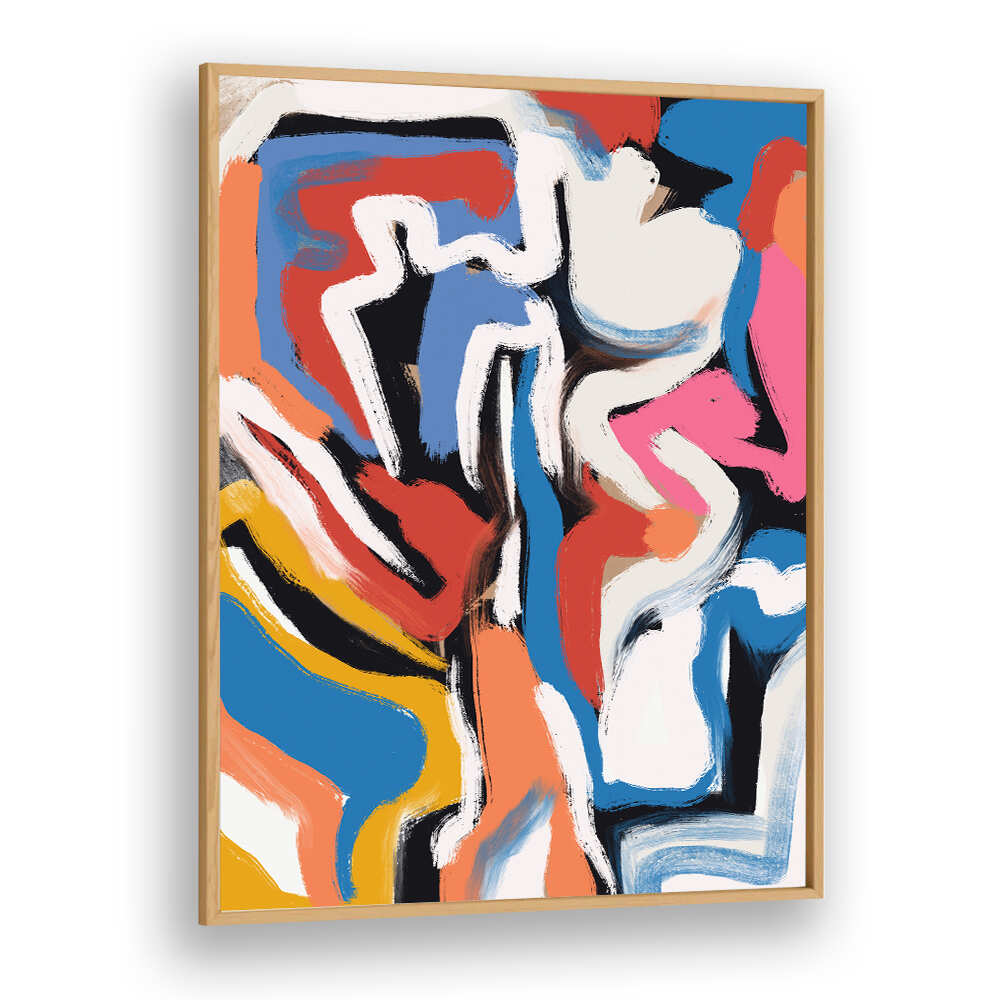 BOLD COLORFUL BRUSHSTROKES II , ABSTRACT PAINTINGS