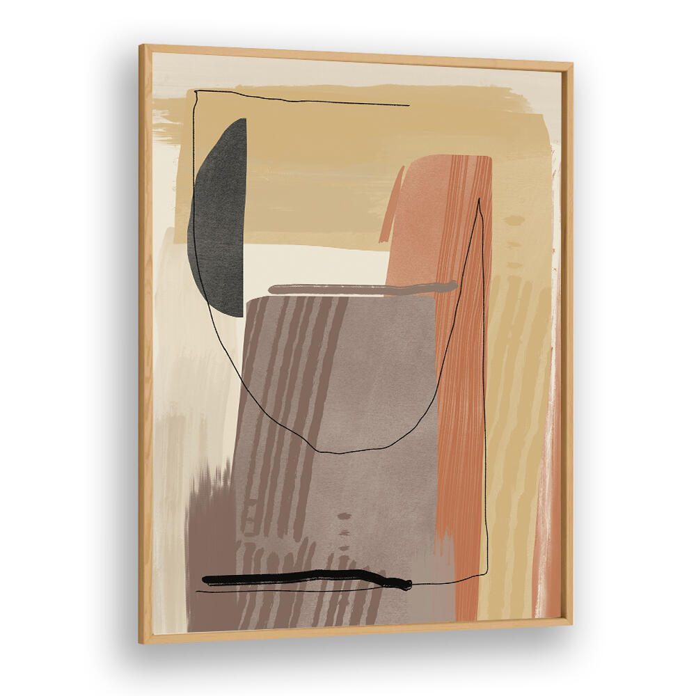 EARTHY TONES AND ORGANIC SHAPES , BOHO ART PAINTINGS