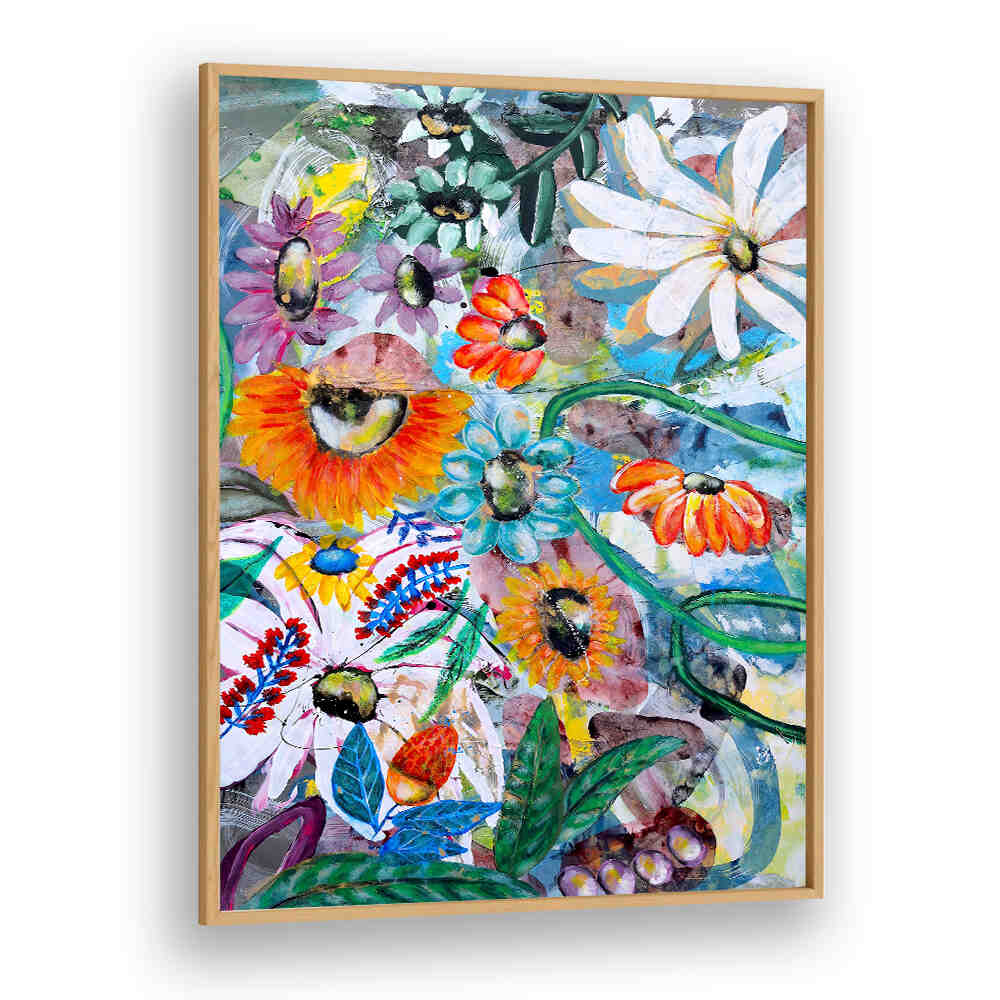 ART FLORAL , FLORAL FLOWER PAINTINGS