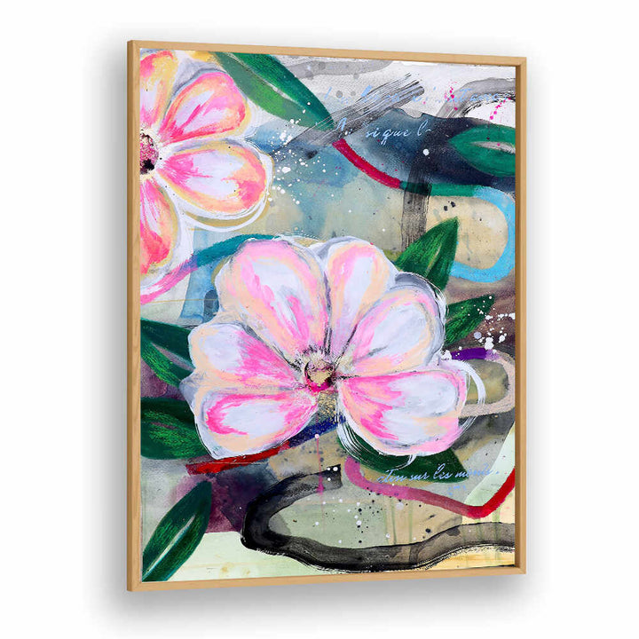 ART ON PAPER , FLORAL FLOWER PAINTINGS