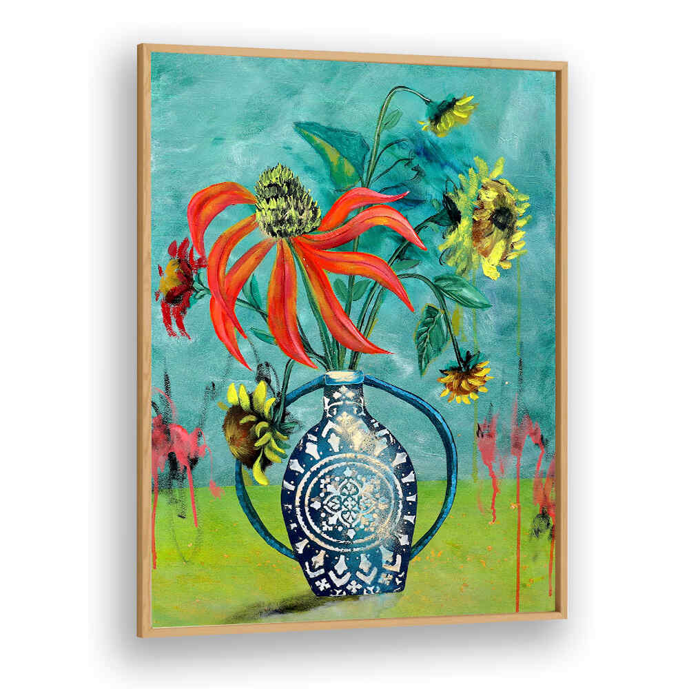 ARTWORK III , FLORAL FLOWER PAINTINGS