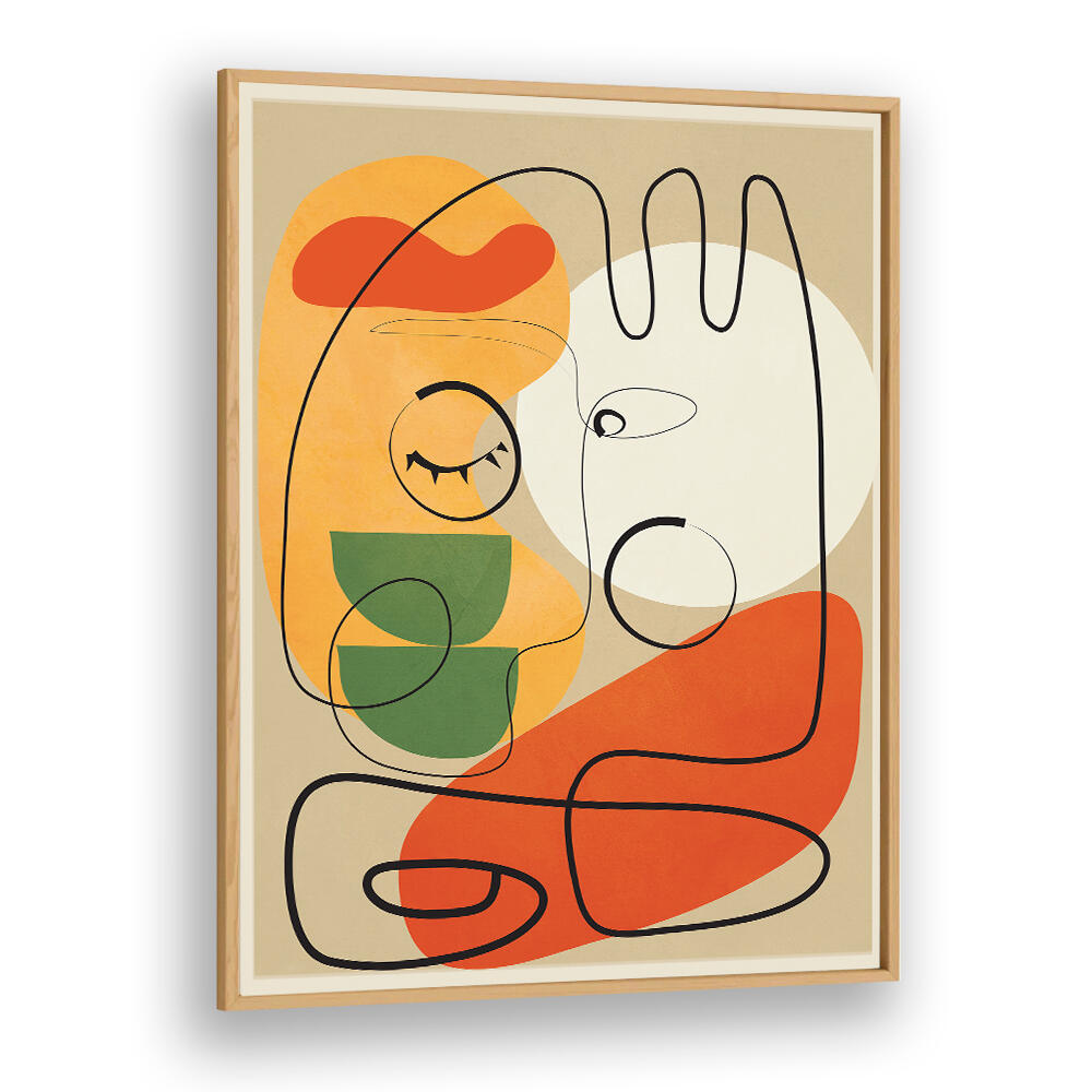 VERY ABSTRACT COLORFUL PORTRAIT