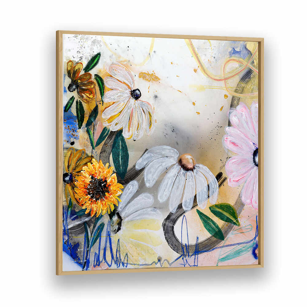 FLORAL ART V , FLORAL FLOWER PAINTINGS