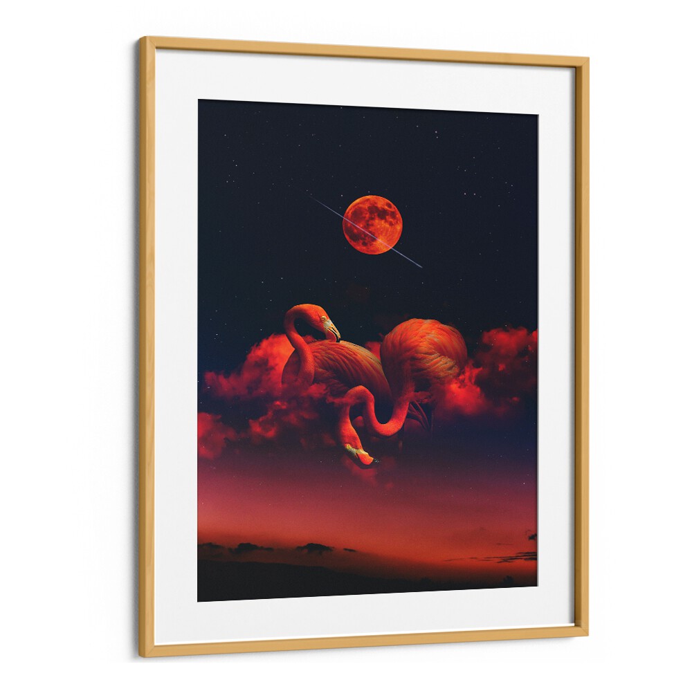 Vibrant RED FLAMINGOS, ANIMAL PAINTINGS enhance your decor with their stunning beauty and rich red hues.