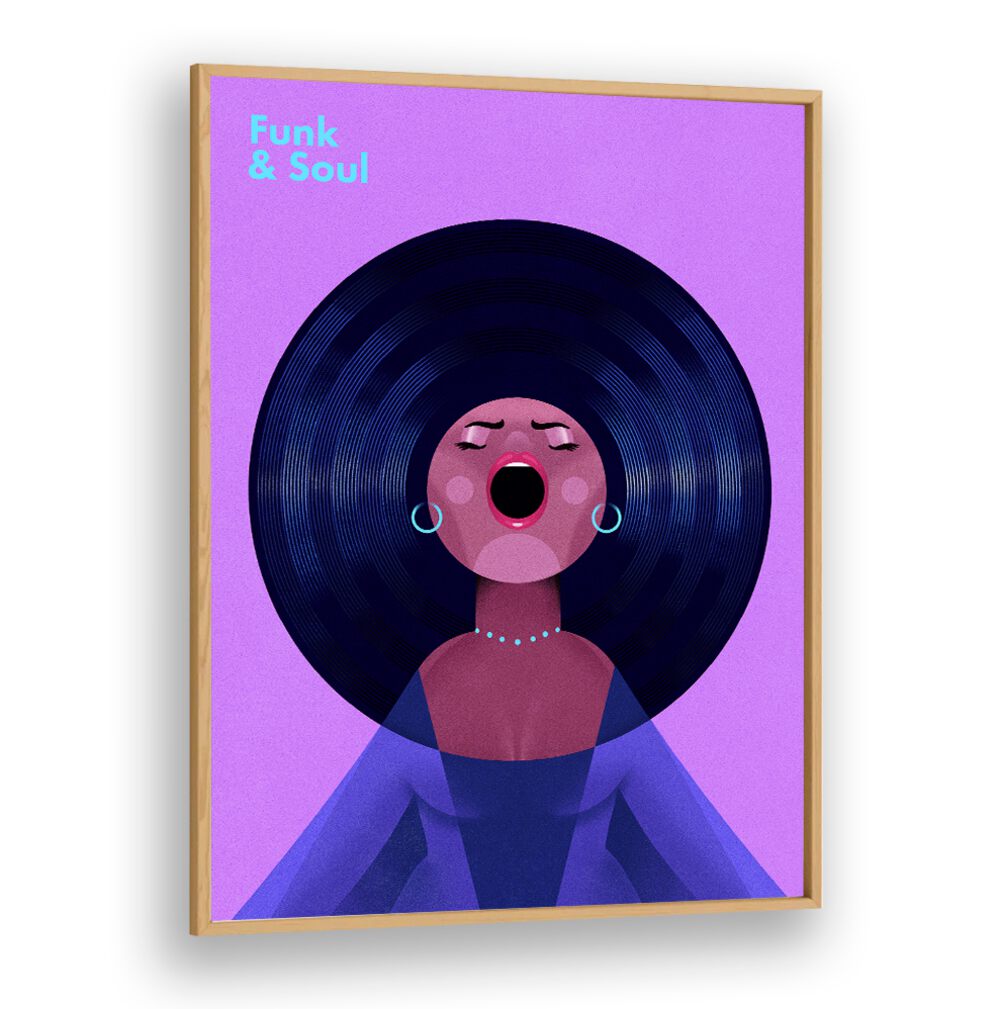 Vibrant FUNK A SOUL, MUSIC POSTERS featuring a soulful singer, perfect for styling your space with creativity.