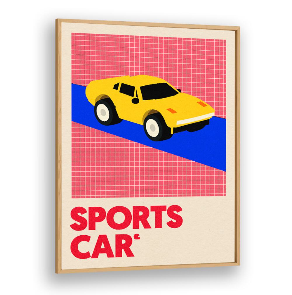 Stylish SPORTS CAR poster showcasing vibrant design, perfect for car enthusiasts and decor lovers. Ideal CAR POSTERS for any space.