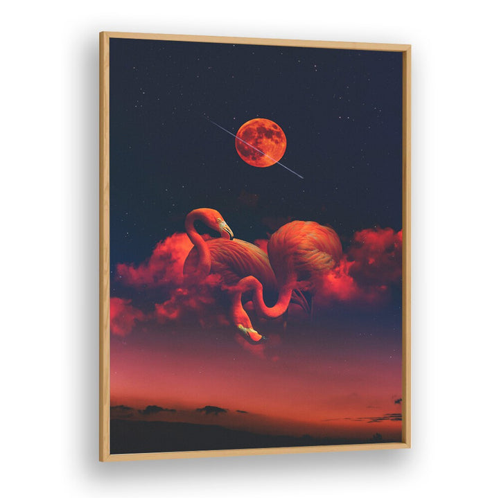 Vibrant RED FLAMINGOS, ANIMAL PAINTINGS add a stunning focal point to any decor, enhancing your space beautifully.