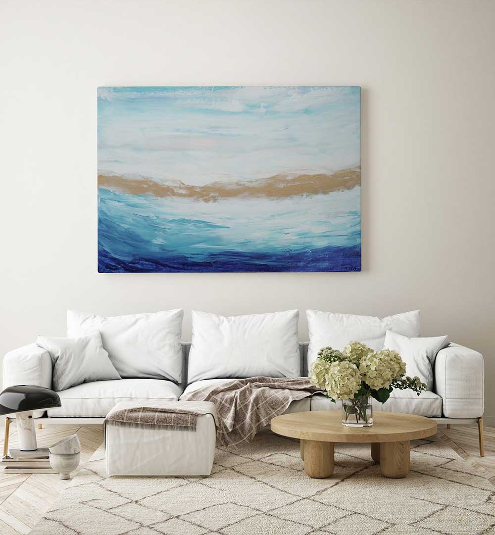 OCEAN BREEZE CANVAS , ABSTRACT PAINTINGS